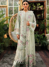 Kahf Premium Luxury Embroidered Lawn 3 Piece Unstitched Suit KHF24L KLE-1A
